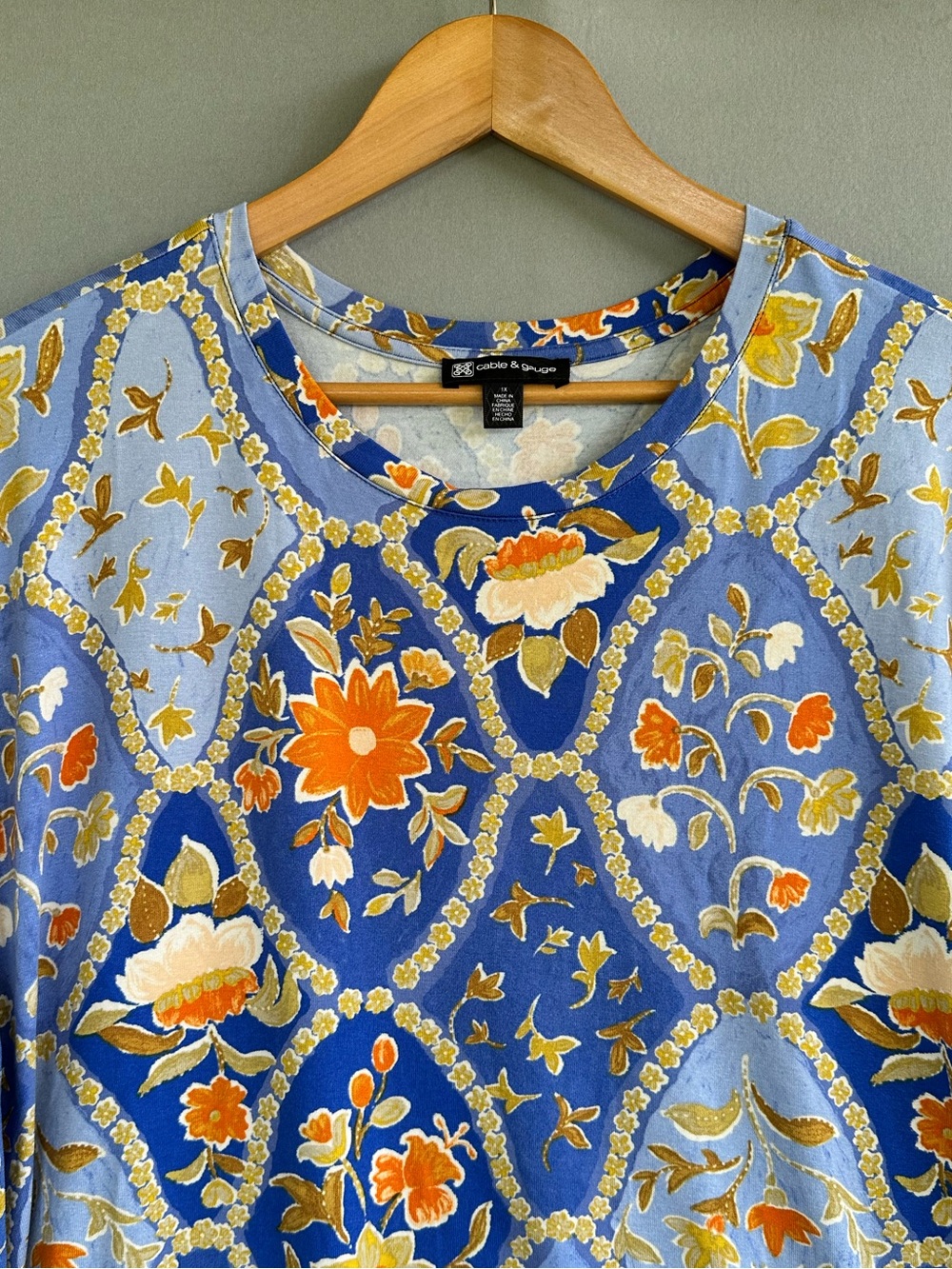 ๐5 for $45๐ Cable & Gauge top blouse shirt size 1X - Picture 4 of 8